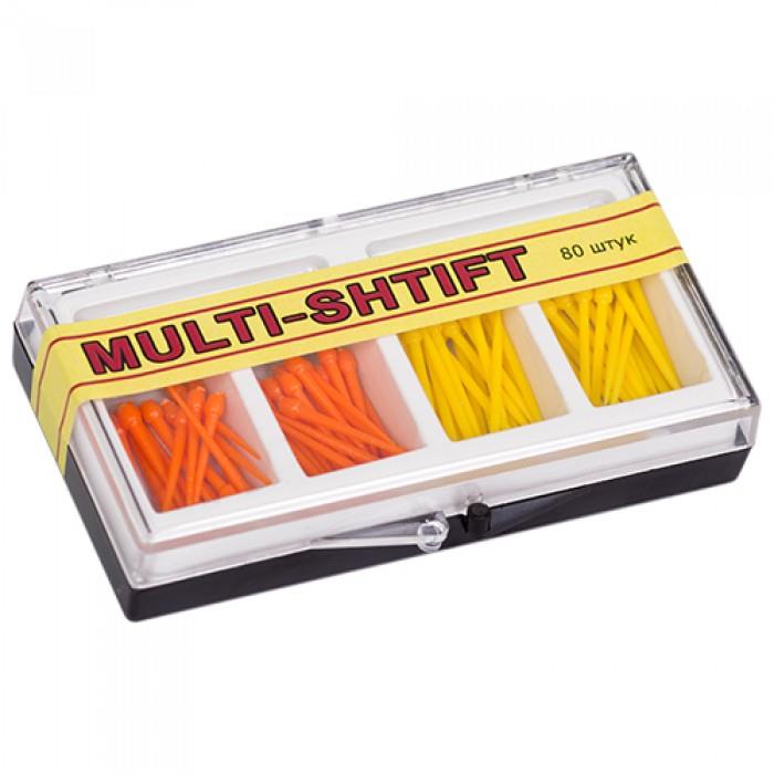 Штифты беззольные "MULTI SHTIFT" комплект по 40 шт. оранжевые, желтые, уп 80шт купить
