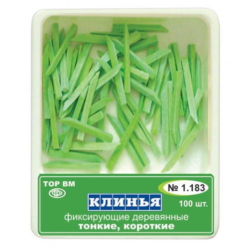 Клинья деревянные зеленые 100шт 1,183 купить