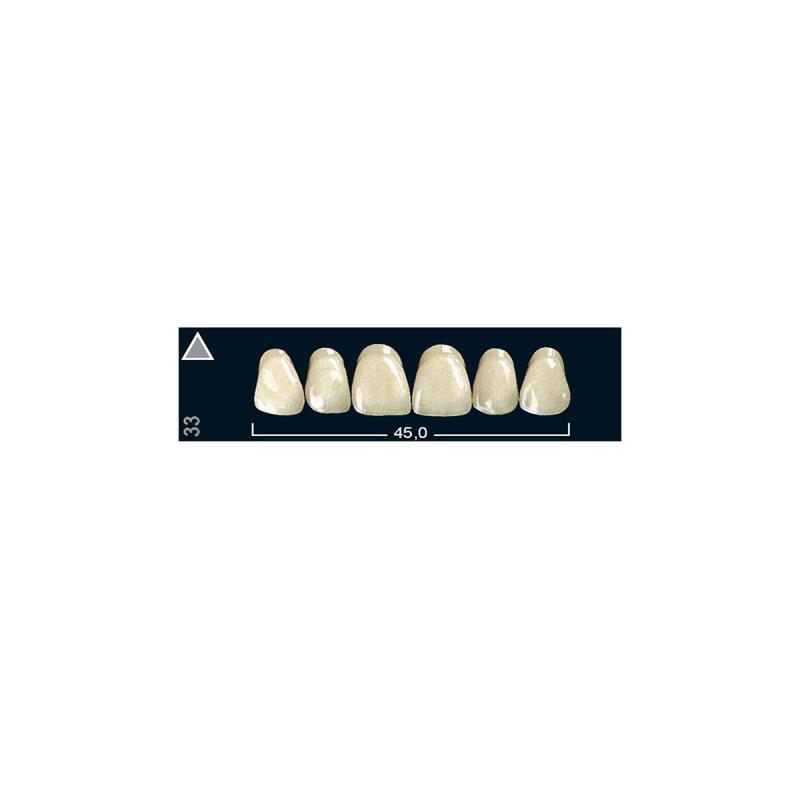 Зубы искуственные фронтальные верхние Ivoclar Set of 6 U OK33 A3 купить